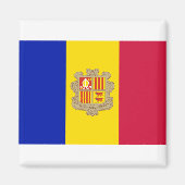 Andorra-Flagge Magnet (Vorne)