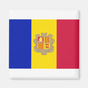 Andorra-Flagge Magnet