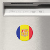 Andorra-Flagge Magnet (In Situ (Geschirrspüler))