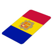 Andorra-Flagge Magnet (Linke Seite)