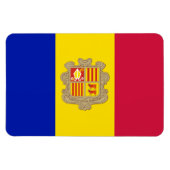 Andorra-Flagge Magnet (Horizontal)