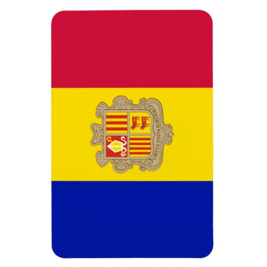 Andorra-Flagge Magnet (Vertikal)