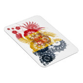 Andorra-Flagge Magnet (Rechte Seite)