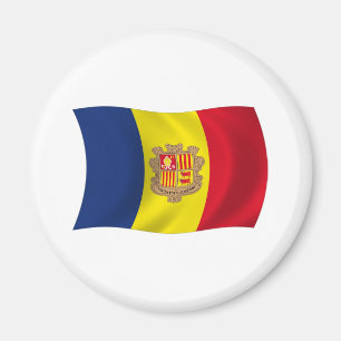 Andorra-Flagge-Magnet Magnet