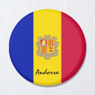 Andorra flagge Magnet, reisen, Urlaub, Andorra Magnet