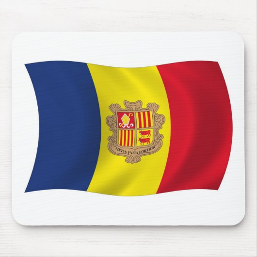 Andorra-Flagge-Mauspad Mousepad (Vorne)