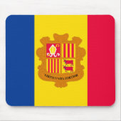 Andorra-Flagge Mousepad (Vorne)