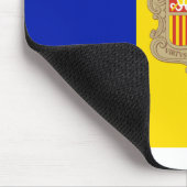 Andorra-Flagge Mousepad (Ecke)