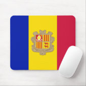 Andorra-Flagge Mousepad (Mit Mouse)
