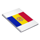 Andorra-Flagge Notizblock (Rechte Seite)