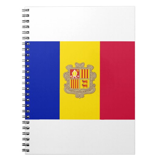 Andorra-Flagge Notizblock (Vorderseite)