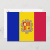 Andorra - Flagge - Postkarte (Vorne/Hinten)