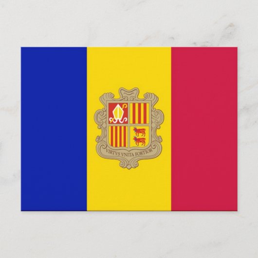 Andorra - Flagge - Postkarte (Vorderseite)