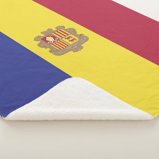 Andorra-Flagge Sherpadecke (3/4)