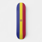 Andorra-Flagge Skateboard (Vorne)