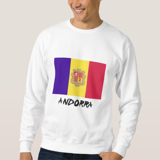 Andorra-Flagge Sweatshirt (Vorderseite)