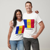 Andorra-Flagge T-Shirt (Unisex)