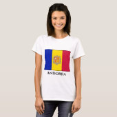 Andorra-Flagge T-Shirt (Vorne ganz)