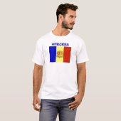 Andorra-Flagge T-Shirt (Vorne ganz)