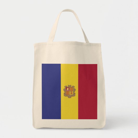 Andorra-Flagge Tragetasche (Vorne)