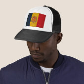 Andorra-Flagge Truckerkappe (Beispiel)