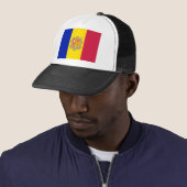 Andorra-Flagge Truckerkappe (Beispiel)