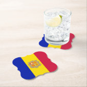Andorra-Flagge Untersetzer (Vor Ort)