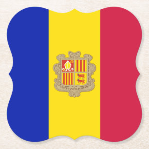 Andorra-Flagge Untersetzer