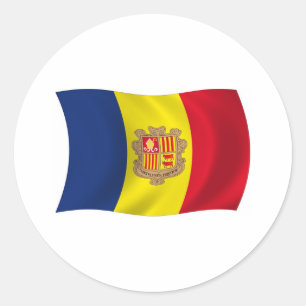 Andorra Flaggen Aufkleber