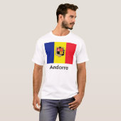 Andorra-Flaggen-T - Shirt (Vorne ganz)