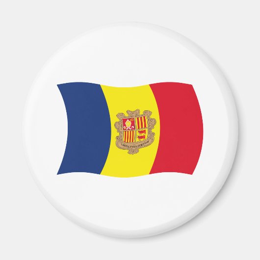 Andorra-Flaggenmagnet Magnet (Vorne)