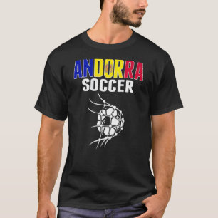 Andorra Fußball Im Netz  Andorranischer Fußball Su T-Shirt