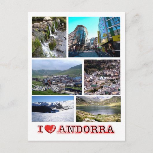Andorra - I Liebe - Postkarte (Vorderseite)