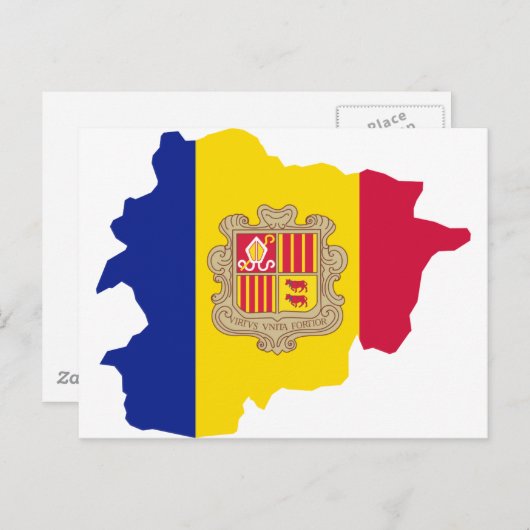 Andorra Karte AD (Vorne/Hinten)