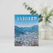 Andorra-la-Alt, Stadt der Natur Postkarte (Stehend Vorderseite)