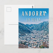 Andorra-la-Alt, Stadt der Natur Postkarte (Vorne/Hinten)