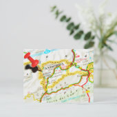 Andorra la Vella, Andorra Postkarte (Stehend Vorderseite)