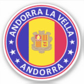 Andorra la Vella Aufkleber (Vorderseite)