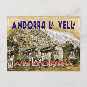 Andorra la Vella, aus der Serie Visit.. Feiertagspostkarte