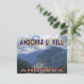 Andorra La Vella, Besuch Andoras Postkarte (Stehend Vorderseite)