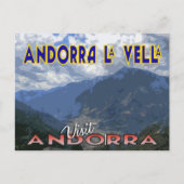 Andorra La Vella, Besuch Andoras Postkarte (Vorderseite)
