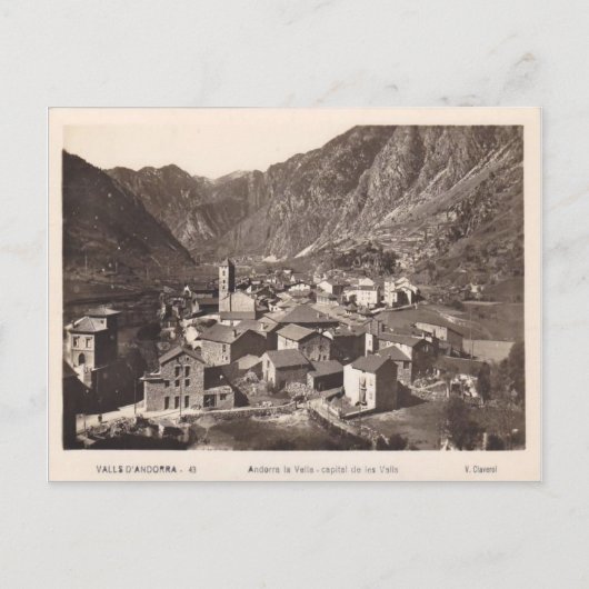 Andorra la vella postkarte (Vorderseite)