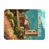 Andorra la Vella Reisen Vintag Magnet (Horizontal)