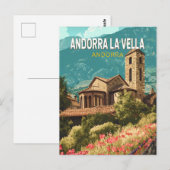 Andorra la Vella Reisen Vintag Postkarte (Vorne/Hinten)