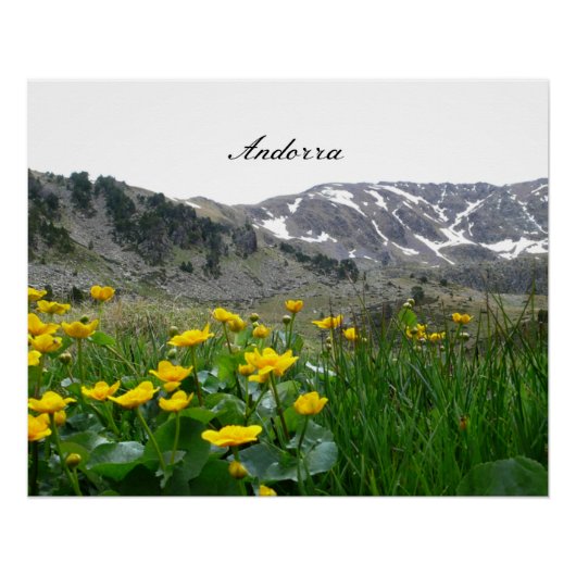 Andorra-Landschaft Poster (Vorderseite)