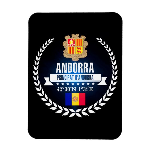 Andorra Magnet (Vertikal)