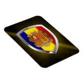 Andorra Metallic Emblem Magnet (Rechte Seite)