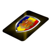 Andorra Metallic Emblem Magnet (Linke Seite)