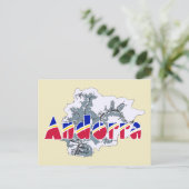 Andorra Postkarte (Stehend Vorderseite)