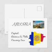 Andorra Postkarte (Vorne/Hinten)